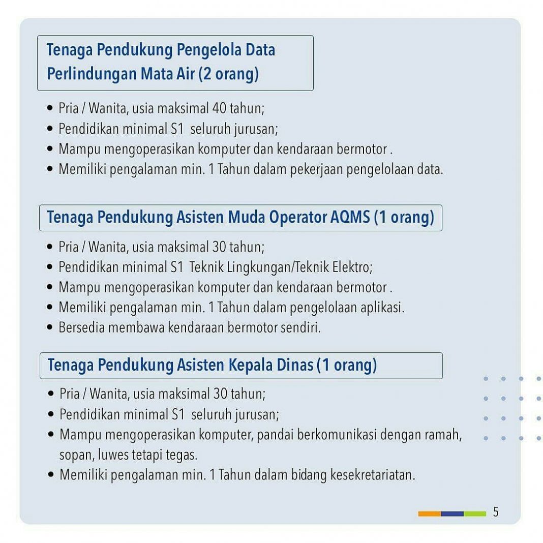 Lowongan Kerja di Bandung | Pegawai Tidak Tetap Dinas ...