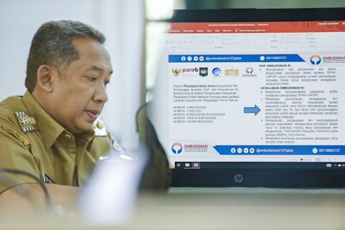 Ombudsman Apresiasi Penanganan Aduan Masyarakat Lewat SP4N LAPOR! Pemkot Bandung