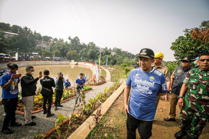 Kolam Retensi Cisanggarung Hadir Cegah Banjir di Kawasan Arcamanik